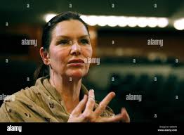 US soprano Janice Baird gestures during the press conference in Brno, Czech  Republic,