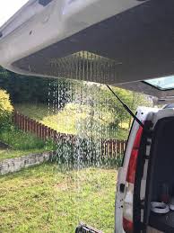 Very Smart Shower Built Into The Tailgate Of A Vw T4 Pic From Drew Johnson On Facebook Van Life Van Life Diy Camper Van