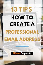 How To Create A Professional Email Id 13 Simple Tips Business Email Address Business Emails Tips