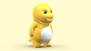 Chubby Yellow Dinosaur Cartoon Low Poly PBR - Buy Royalty Free 3D model by  Frezzy (@frezzy3d) [c29bb05]