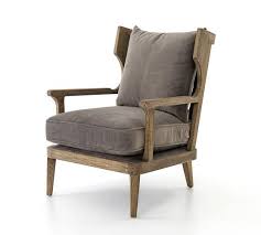 Gulfport Chair Pottery Barn Velvet Wingback Chair Chair Leather Armchair