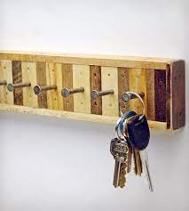 8 Hook Reclaimed Wood Key Holder Wood Key Holder Key Holder Diy Wooden Key Holder