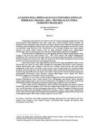 Kelembapan ekonomi global seterusnya telah menyebabkan ekonomi malaysia menguncup sebanyak 1.7% pada tahun 2009. Analisis Pola Perdagangan Indonesia Dengan Beberapa Negara Asia Pendekatan Intra Industry Trade Iit Munich Personal Repec Archive