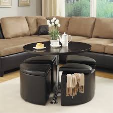 4 wedge shaped ottomans fit under table. Trent Home Rowley Adjustable Coffee Table With Ottomans In Dark Cherry Walmart Com Walmart Com