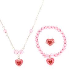 Plain wedding bands any size any shape sterling, gold, platinum. Claire S Club Heart Jewelry Set 3 Pack Claire S Us