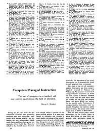 A okafor computer (cbe), computer managed instruction (cmi), information can be secured in manual records in the assisted learning (cal), computerized instruction this is were computer behave relatively like. Computer Managed Instruction Science