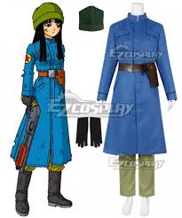 Son goku (dragon ball) mai (dragon ball) vegeta (dragon ball) tien (dragon ball) yamcha (dragon ball) king kai (dragon ball) implied/referenced child abuse; Dragon Ball Super Future Mai Cosplay Costume