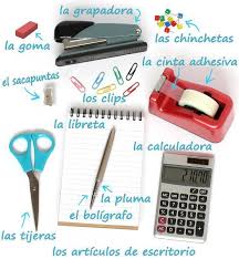 Los Articulos De Escritorio Teaching Spanish Elementary Spanish Teach Me Spanish
