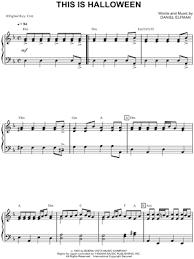 Interactive downloads are dynamic sheet music files that can be viewed and altered directly in my digital library from any device. This Is Halloween From The Nightmare Before Christmas Sheet Music Piano Solo In D Minor Download Print Sku Mn0070414