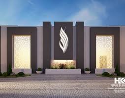 Check Out New Work On My Behance Portfolio Interior And Exterior Modern Mosque Http Be Ne Exterior Wall Design Gate Wall Design Compound Wall Gate Design