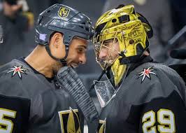 Vegas golden knights helmets, autographed helmets & goalie masks bring the iconic look of your favorite hockey superstars to your home or office with vegas golden knights helmets from nhl shop! Fleury Free Doughnuts And The Golden Pads Lvsportsbiz