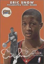 Eric Snow Signed 2000-01 Fleer Tradition #69 Card Philadelphia 76ers NBA  RAD