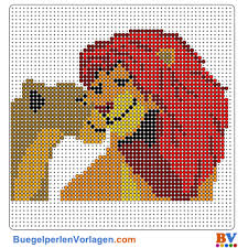 Konig Der Lowen Bugelperlen Vorlage Bugelperlen Vorlagen Bugelperlen Kreuzstich Stickvorlagen