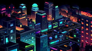 Neon wallpapers 4k hd for desktop, iphone, pc, laptop, computer, android phone, smartphone, imac, macbook, tablet, mobile device. Neon City At Night 1920x1080 Artist Website In Comments ã‚µã‚¤ãƒãƒ¼ãƒ'ãƒ³ã‚¯ã‚·ãƒ†ã‚£ å»ºç¯‰ éƒ½å¸‚