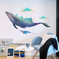 Incorporate the theme into a bath mat, shower curtain, wall decor, and more. Amazon Com Derun Trading Giant Whale Ocean Wall Stickers Decals Decor Art Mural Peel Stick Graphic For Nursery Kids Room Bedroom Living Room Bathroom Under Water Sea Nautical Theme Beluga Decorations Diy