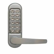 Lockstate Mechanical Keyless Handle Door Lock Ls 900 At The Home Depot Keyless Door Lock Door Locks Smart Door Locks