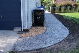 Concrete sidewalks are an integral part of many landscapes around residential, business and even public as we mentioned above, often times, concrete simply gets a power washing treatment. Stamped Concrete Walkway Houzz