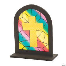 The stained glass window was a gift from a welsh artist. 3d Stained Glass Window Craft Kit Oriental Trading