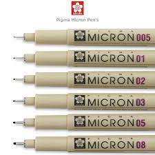One of the best is the pigma micron pens. Sakura Pigma Micron 03 Drawing Pen Fineliner Paper Paper Party Supplies