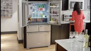 Major appliances limited to refrigerators, ranges, cooktops, wall ovens, microwaves, dishwashers, hoods, freezers, beverage & wine centers, ice makers and compactors. Kitchenaid 5 Door Refrigerator Professionally Inspired Design Youtube