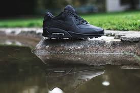 Nike Air Max 90 Leather Triple Black Eu Kicks Sneaker Magazine Nike Air Max 90 Nike Air Max Air Max 90 Leather
