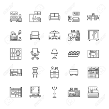 Check spelling or type a new query. Furniture Vector Flat Line Icons Living Room Tv Stand Bedroom Home Office Kitchen Corner Bench Sofa Nursery Dining Table Bedding Thin Signs Collection For Interior Store Pixel Perfect 64x64 Royalty Free Cliparts