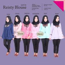 Blouse jeans premium atasan panjang baju wanita l best seller tunik high recommended kemeja pakaian casual muslim sporty remaja terkini. Baju Atasan Wanita Motif Tribal Reisty Blouse Model Terkini Harga Murah Di Solo Tribunjualbeli Com