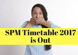 The ministry of education malaysia has announced the official spm ulangan, ujian penilaian sekolah rendah (upsr), pentaksiran tingkatan 3 (pt3), sijil. Spm Timetable 2017 Spm Trial Paper