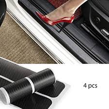 Richtig, es sind die sado sisters! Semaphore 4pcs Carbon Fibre Sticker Car Door Sill Scuff Guard Welcome Pedal Protect Anti Kick Scratch Car Foot Steps For Ford Figo Aspire Amazon In Car Motorbike