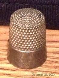 Estate Sale Acquisition Sterling Antique Thimble 02 22 2013