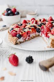 Erfrischende Beeren Kokos Tarte Maras Wunderland Zuckerfrei Backen Zuckerfreie Rezepte Kuchen Und Torten Rezepte