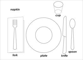 Free Sample Example Format Free Premium Templates Table Setting Diagram Place Setting Template Formal Table Setting