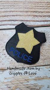 Pretend Play Police Officer Badge Handmade Child Gift Preschool Educational Imagination Reusable In 2021 Police Officer Badge Preschool Gifts Police Birthday