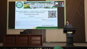 𝐑𝐞𝐧𝐨𝐰𝐧𝐞𝐝 𝐒𝐜𝐢𝐞𝐧𝐭𝐢𝐬𝐭 𝐓𝐚𝐥𝐤 University of Wah Science  Society (UWSS), in collaboration with Department of Biosciences, organized  a distinguished Renowned Scientist Talk