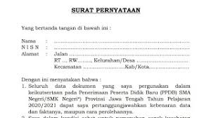 Petunjuk teknis ppdb sman 1 gubug 2020.pdf *revisi 2 juni 2020 file contoh surat pernyataan kebenaran dokumen bermaterai. Ppdb Jawa Tengah 2020 Surat Pernyataan Template Dokumen Pakta Integritas Youtube
