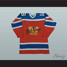 Edmonton Oil Kings Defunct Team Hockey Jersey Stitch Sewn
