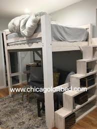 This rich coffee hued wood bunk bed features a larger lower this light natural wood loft bed features a full set of stairs with drawers built in, plus a full size desk below the top bunk. Pin On Loft Beds