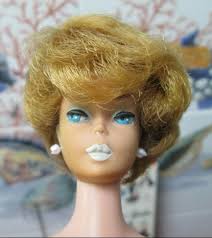 1962 JAPAN~"WHITE GINGER ASH BLONDE BUBBLECUT BARBIE"~#850~*MINT* BOX~OSS~  STAND