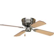 Hugger ceiling fan, built for rooms where extra space is needed. Airpro Collection 42 Four Blade Hugger Ceiling Fan P2524 09 Progress Lighting