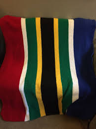 Crocheted Blanket Made With Colors Of South African Flag South African Flag Crochet Baby Patterns African Colors