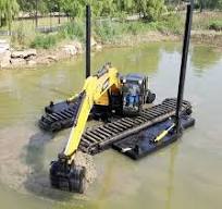 Excavadora flotante chasis de buggy de pantano pontón buggy de pantano