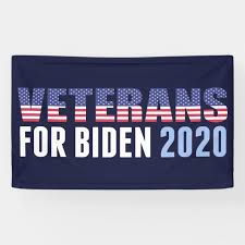 Veterans For Biden Banner Zazzle Com In 2021 Veteran Banner Outdoor Banners