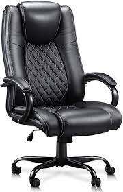 Capacity plastic chair with black powder coated frame and book basket, black, the most affordable big and tall office chairs for sale. Amazon Com Vanspace Big And Tall Office Chair Ec04 Executive Office Chair High Back Leather Executive Office Chair Ergonomic Desk Chair With Thick Padded Armrest Headrest 400 Lbs Kitchen Dining