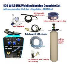 Eco Weld 2in1 Mig Mma Welding Machine Complete Set With Accessories Co2 Gas Regular Welding Wire