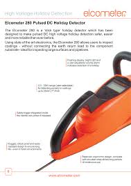 13 storage the elcometer 236 dc holiday detector incorporates a liquid crystal display. High Voltage Holiday Detection Manualzz