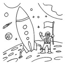 Simple outer space coloring pages. Top 10 Free Printable Astronaut Coloring Pages Online