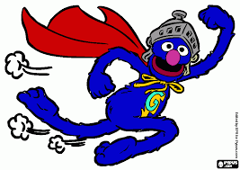 Surfboard coloring | coloring page of grover from sesame. Super Grover Coloring Page Printable Super Grover