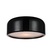 Cwi Lighting Campton 2 Light Black Flush Mount 9688c14 2 171 The Home Depot In 2020 Cwi Lighting Flush Mount Ceiling Lights Metal Shades