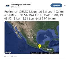 Tres sismos consecutivos sacuden méxico y un sismo de 4.9 golpea. Se Registro Sismo De Magnitud 5 8 Al Sureste De Salina Cruz Oaxaca Infobae