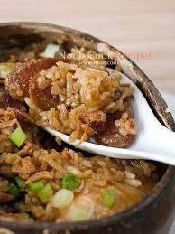 Chicken Lup Cheong Rice Rice Cooker Recipes Claypot Chicken Rice Claypot Cooking